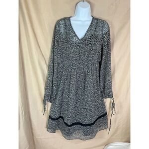 Motherhood Maternity Floral Dress Women Small Black Excellent Empire Waist Boho